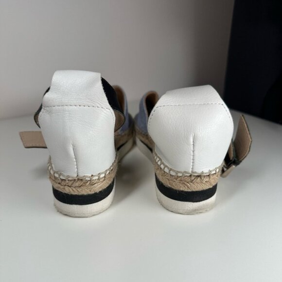 See by Chloé Blue and Black Glyn Espadrille Flats Size 39 - Picture 7 of 11